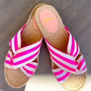 J CREW Twisted Knot Espadrille Sandals.